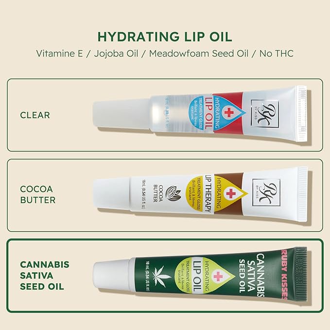 Ruby Kisses Hydrating Lip Oil Cannabis