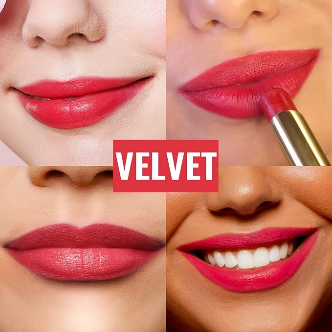 Oulac Coral Red Creamy Matte Lipstick, Soft Satin Finish Lipsticks for Women with Moisturising Formula, Rich Color, Highly Pigmented Enriched with Rose Oil, Vegan & Cruelty-Free| 3.6g (Y02)