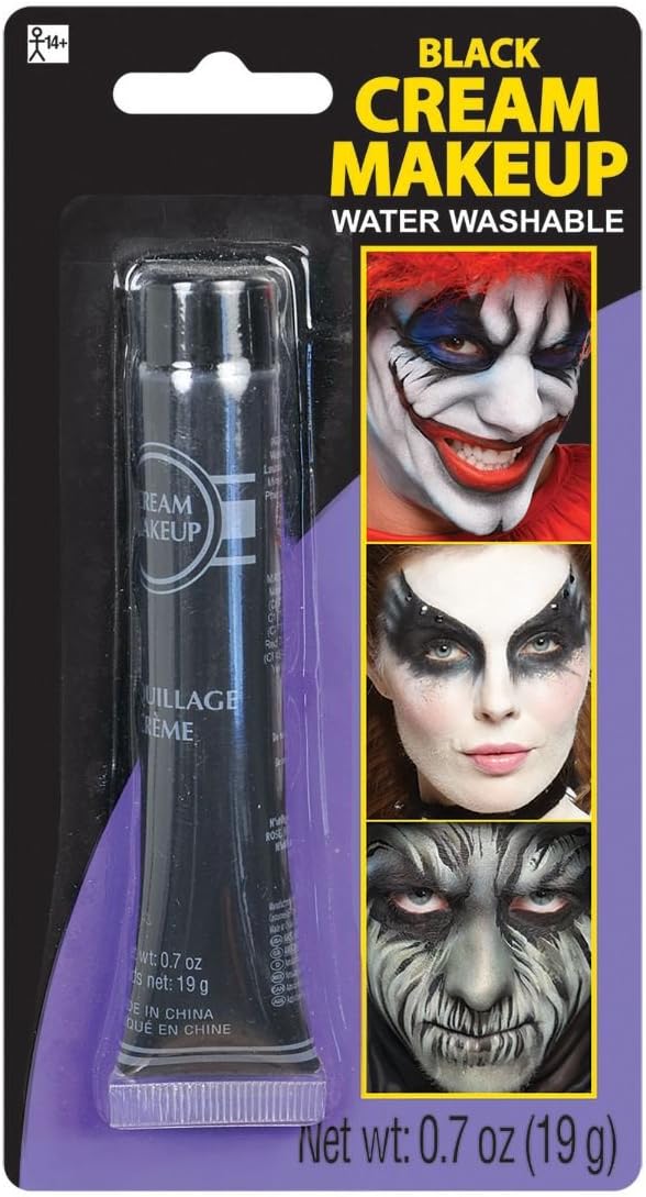 Black Cream Makeup Tube - 0.7 oz. (Pack 0.7 oz