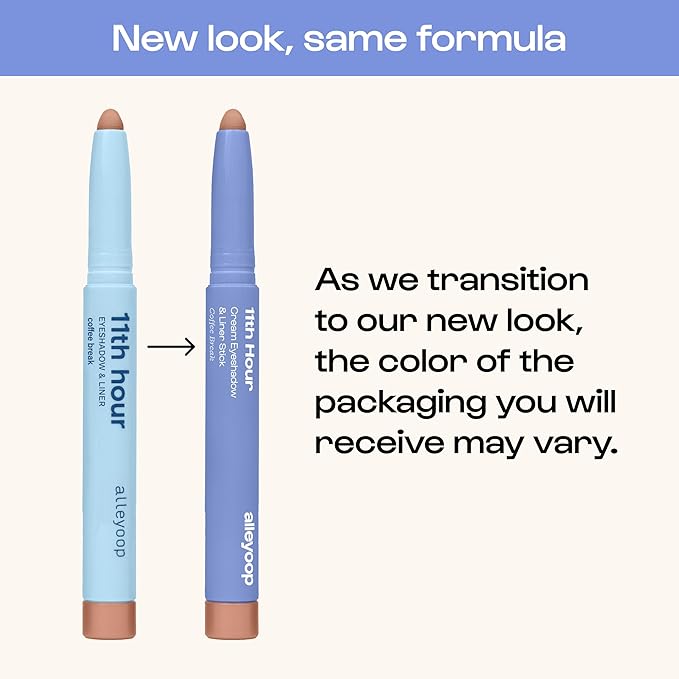 ALLEYOOP 11th Hour Waterproof Cream Eyeshadow Stick – Long-Lasting Eye Shadow Pencil & Eyeliner, Cream to Powder Stick & Highlighter – Smudge-Proof Eyeshadow Matte, Cinnamon Brown Matte