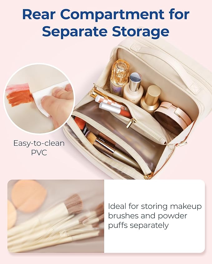 Bagsmart travel makeup bag large