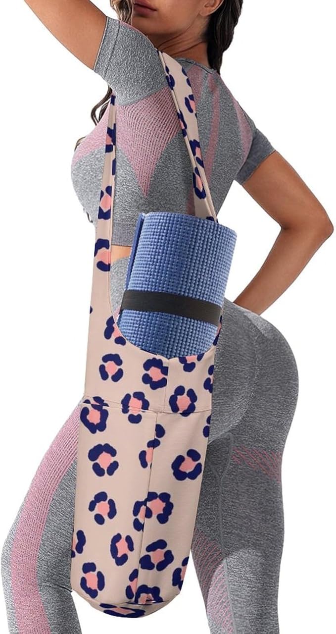 Stylish Yoga Mat Bag for Women Exercise Mat Holder with Shoulder Strap Yoga Mats Totes Sports Storage Bag