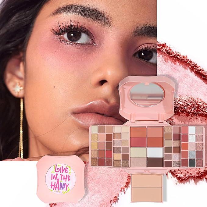 Makeup Eyeshadow Palettes, 3-in-1 Protable Multifunction Blush Highlighter