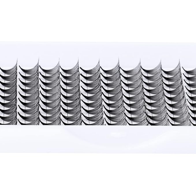 FADLASH Premade Volume Lash Extensions 20D 0.07 D Curl - Middle Long Stem Fans for Eyelash Extensions (20D-0.07D, 14mm)