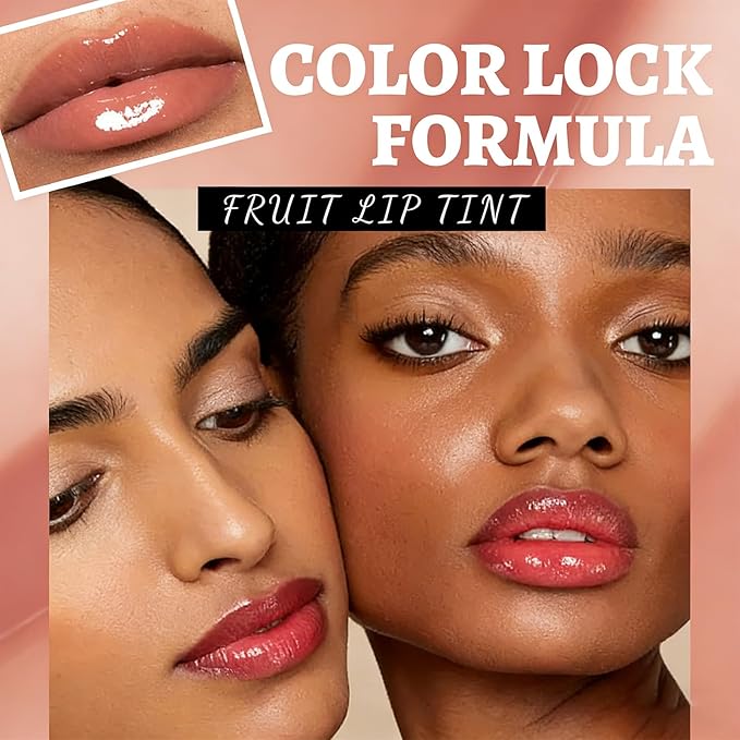 6 Colors Water Based Lip Stain Set,Dyeing Lip Liquid Lip Glaze,Multi-use Korean Moisturizing Velvet Mini Lip Glaze,Vivid Color Lip Stain with Weightless Long lasting Non-Stick Cup Waterproof