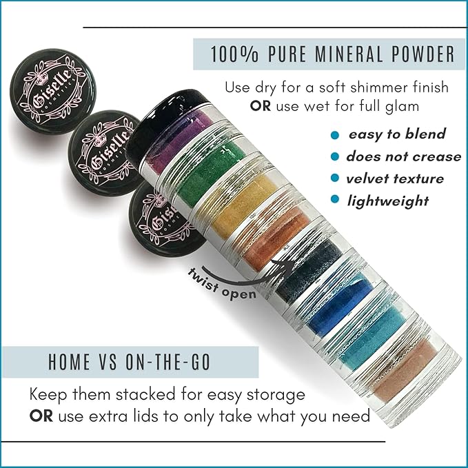 Loose Mineral Eyeshadow and Contouring Palette - Caribbean