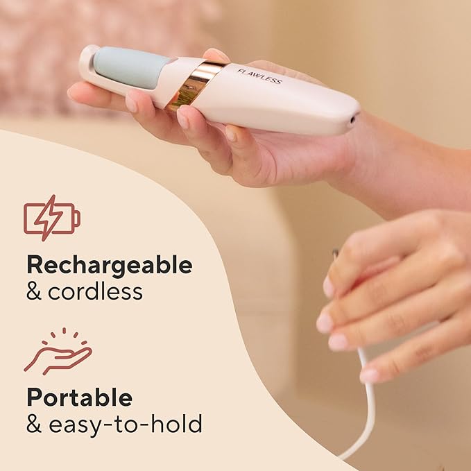 Finishing Touch Flawless Pedi Electronic Tool File and Callus Remover, Pedicure-New Version (Amazon Exclusive)