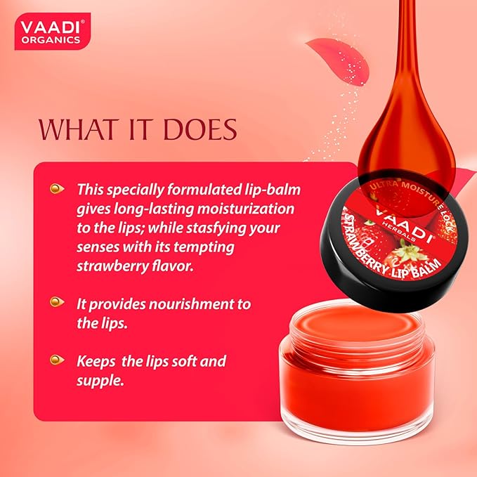 Vaadi Herbals Assorted Lip Balms, 10g