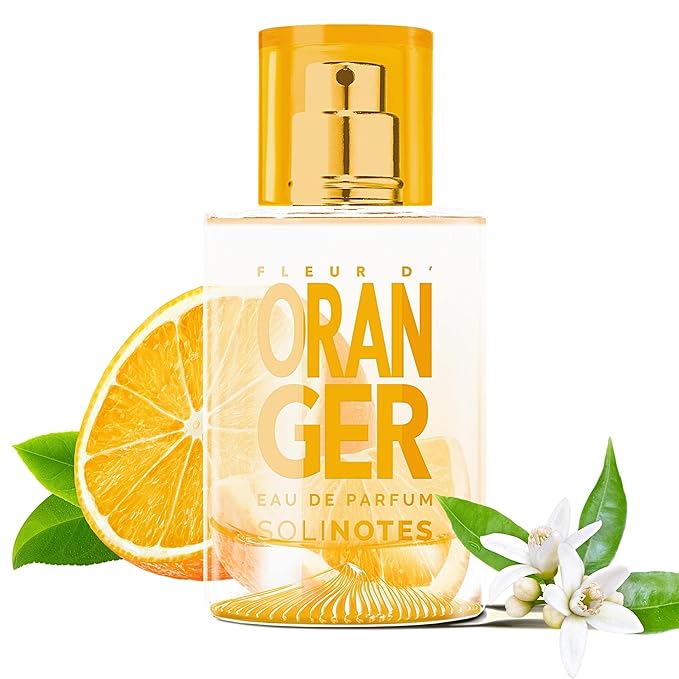 Solinotes Orange Blossom Perfume for Women & Men, 1.7 Fl Oz/ 50 ML Eau De Parfum, Delicate Floral and Soothing Scent with Premium Ingredients - Clean Perfume, Cruelty Free, Vegan, Made in France