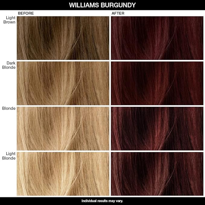 IGK Hair Gloss Toner & Color Depositing Mask | Intense Burgundy Semi-Permanent | Vegan + Cruelty Free | Williams Burgundy