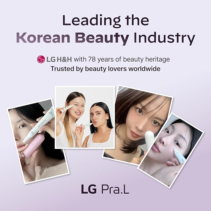 LG Pra.L GLASSLIKE Vita Glow Ampoule Serum, Dark Spot Correcting, Skin tone improvement and firming, Hydration Boosting - 1.01 fl.oz