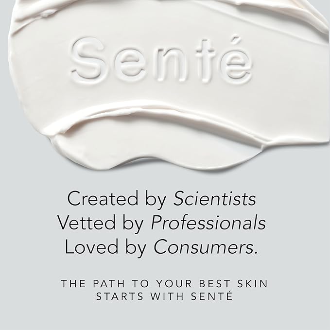 Senté Dermal Repair Facial Cream | Nourishing for Rosacea, Sensitive Skin, & Post-Procedure | Hydrate & Soothe| with Patented HSA, Vitamin E & Green Tea Extract | 1.7 Fl Oz