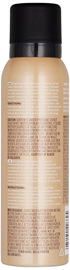 Sally Hansen Airbrush Legs, Leg Spray-On Makeup, Fairest Glow 4.4 Oz (Pack of 2)