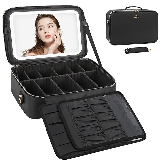 Relavel travel makeup bag with
