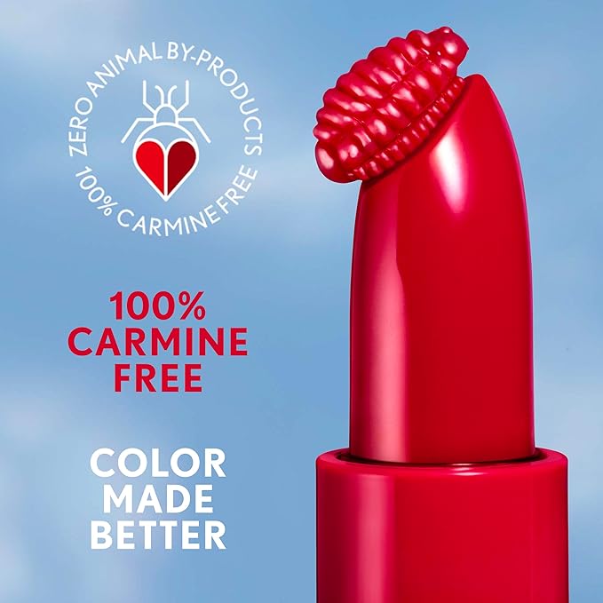 COVERGIRL Clean Lip Color, Satin Slipper, Satin Finish, Squalane, Avocado & Aloe, Carmine-Free, Non-Drying, 0.12oz