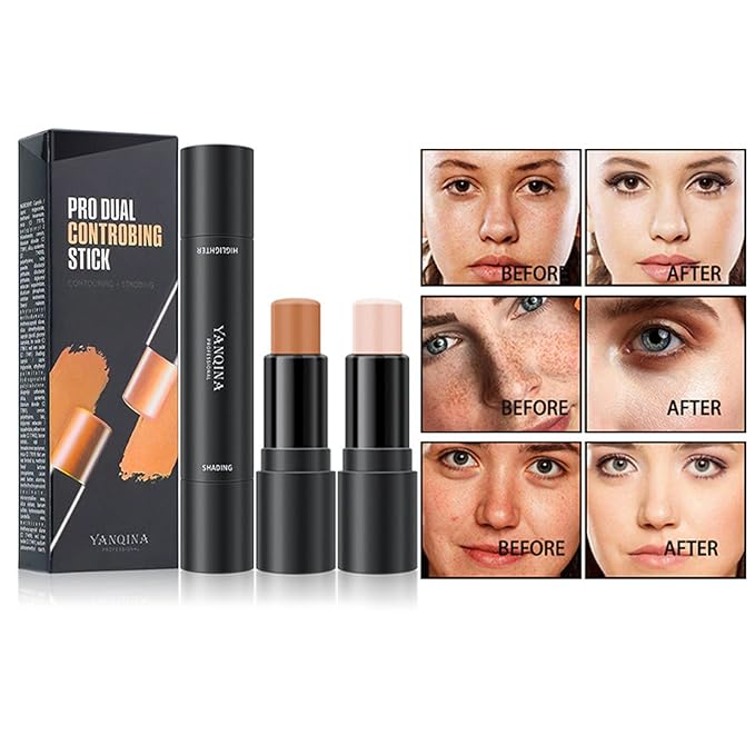 2023 Upgrade Contour Stick, 2 Colors Double-end Contour Stick,