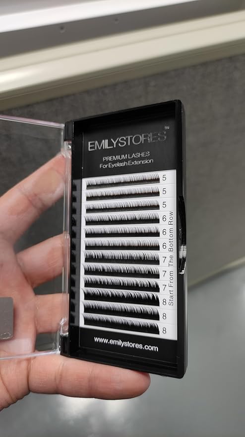 Bottom Lash Extension Eyebrow Eyelash Extensions Under Lower False Lashes Mixed J Curl 0.10mm Length 5mm 6mm 7mm 8mm In One Tray