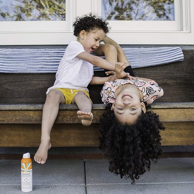 Bare Republic Mineral Sunscreen SPF 30 Sunblock Spray, Sheer and Non-Greasy Finish, Coconut Mango Scent, 6 Fl Oz