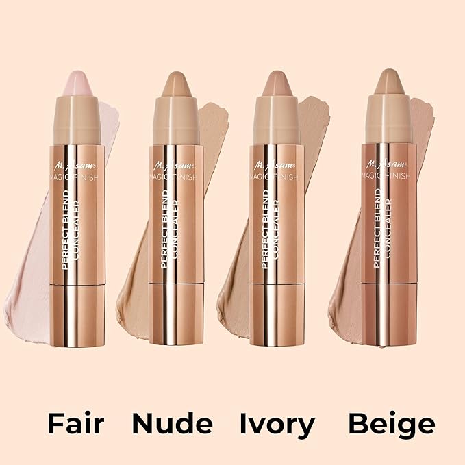 M. Asam MAGIC FINISH Perfect Blend Concealer Fair (0.1 Oz) - concealer perfects & conceals blemishes & imperfections, make-up with adjustable coverage & instant blur effect, vegan