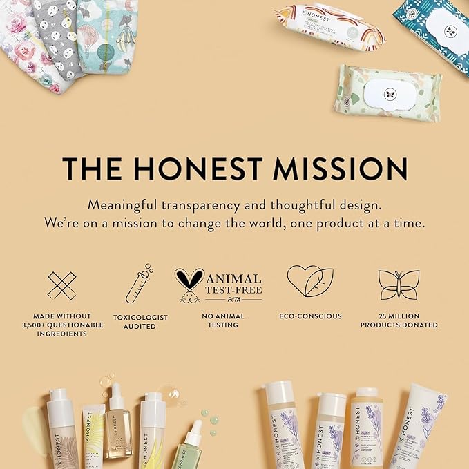 The Honest Company Silicone-Free Conditioner, Gentle Tear-Free, Hypoallergenic, Baby Hair Care with Naturally Derived Ingredients, Citrus Vanilla Refresh, 10 fl oz