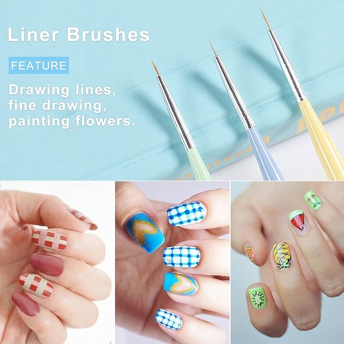 Teoyall nail art brushes, nail