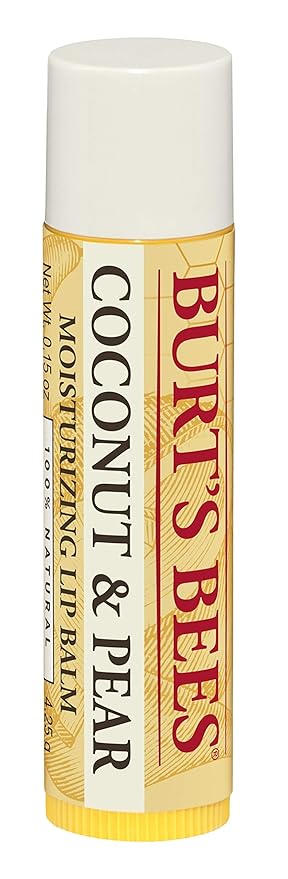 Burt's Bees Lip Balm - Coconut and Pear, Lip Moisturizer With Responsibly Sourced Beeswax, Tint-Free, Natural Origin Conditioning Treatment, 2 Tubes, 0.15 oz.