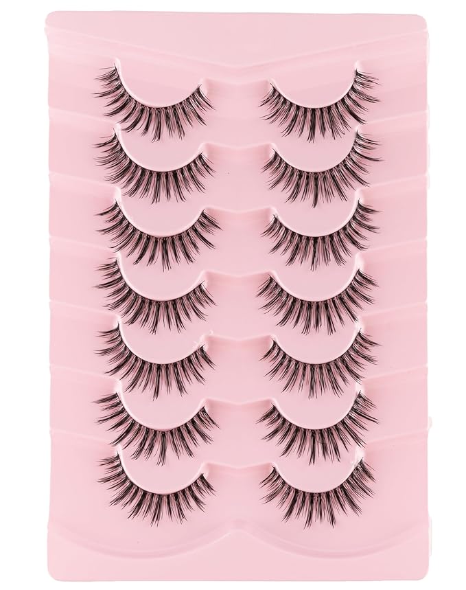 Korean Natural Lashes Japanese Spiky False Eyelashes Wispy Strip Lashes M-18