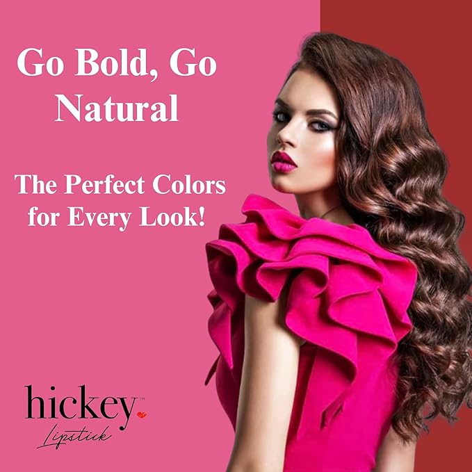 Hickey Lipstick The Vault Collection - 8 Piece Refillable Set - (Walk of Shame, Mile High, Big Trouble, Make Out, Haute Mess, Birthday Suit & More) - Hydrating Lipstick for Women - Vegan & Gluten-Free