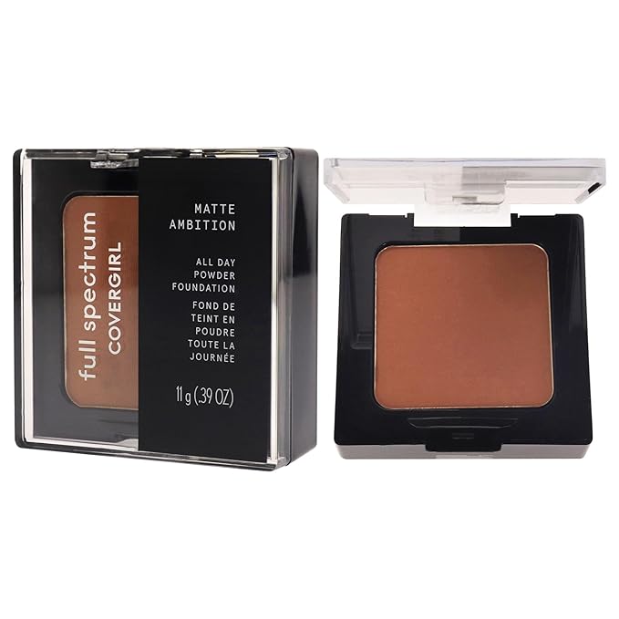 COVERGIRL Matte Ambition, All Day Powder Foundation, Deep
