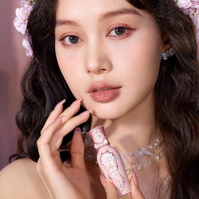 Flower Knows Midsummer Fairytales Lip Gloss-Glowy Moisturizing Coating Lip Lacquer-Hydrating Tinted Lip Oil for Girls&Women-Vegan & Cruelty Free-0.17Fl Oz(G04 To the Moon)