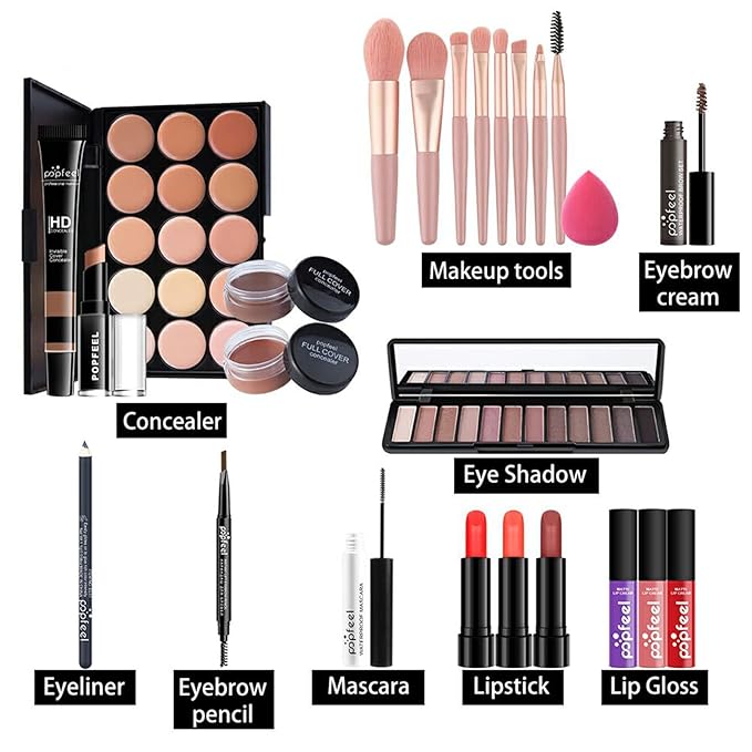 All-in-one Makeup Set Holiday Gift | Full Makeup