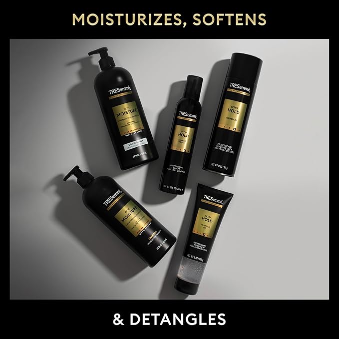 TRESemmé Extra Hold Hair Gel Pack of 6 Alcohol-Free for 24-Hour Frizz Control and Humidity Protection 9 oz