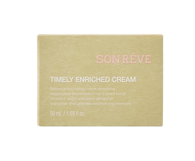 Moisturizing Face Cream with Ceramide – SONREVE Timely Enriched Cream – Anti-Aging, Botanical, Long-Lasting Hydration for dry,sensitve skin,50ml, 1.69 fl oz Korean skincare
