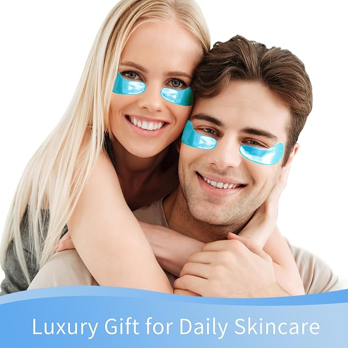 USTELIR Under Eye Patches, 40 Pairs Eye Mask for Dark Circles, Puffy Eyes, Undereye Bags,Wrinkles,Eye Mask Patches with Hyaluronic Acid, Eye Treatment Skin Care for Men & Women Gift