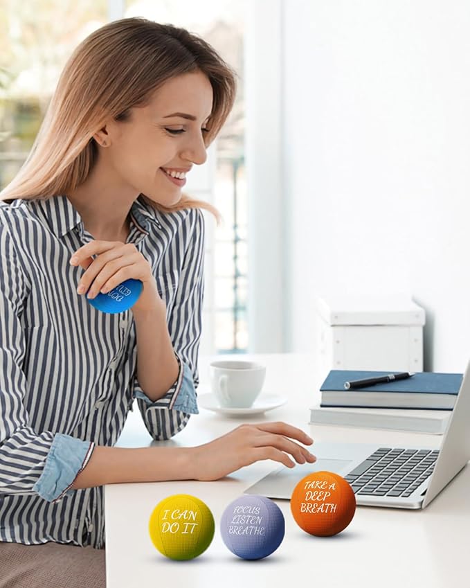 ALMAH Stress Balls for Adults 4 Density Hardness 4 Pack