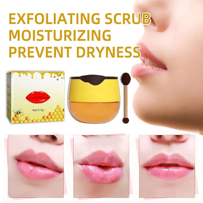 2pcs Honey Lip Balm, Lip Hydrating