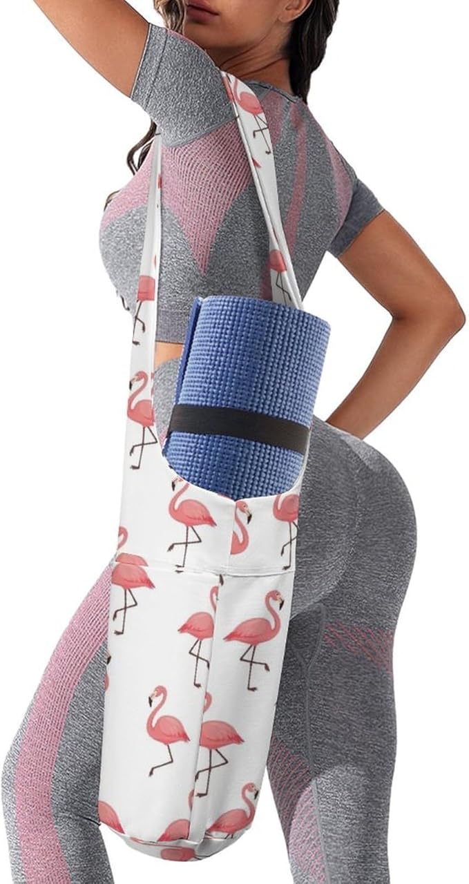 Large Yoga Mat Bag Fit Most Size for Ladies Yoga Mats Carrier Bags Multi-Functional Exercise Mat Holder Storage Bag