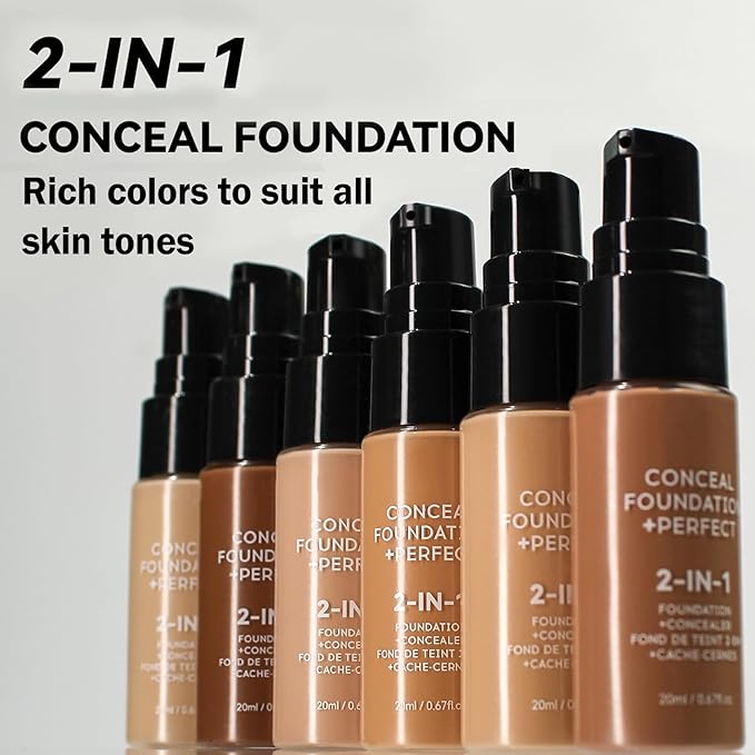 Concealer Full Coverage Foundation for Mature Skin,Oil Control