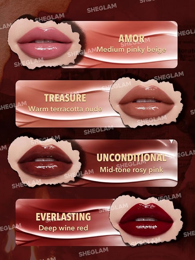 SHEGLAM Ember Rose Collection Valentines Gift Pink Lip