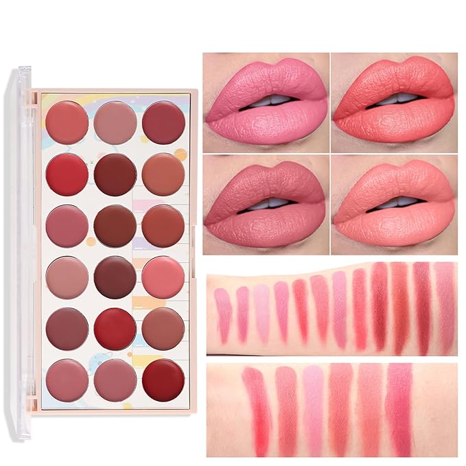 Long-Lasting Hydrating Lipgloss Makeup Sets for Girls and Women Waterproof Non-Sticky Lip Gloss Lip Stain Lipcolor with Soft Brush - Teen Girl Gifts Trendy Stuff and Instant Shine