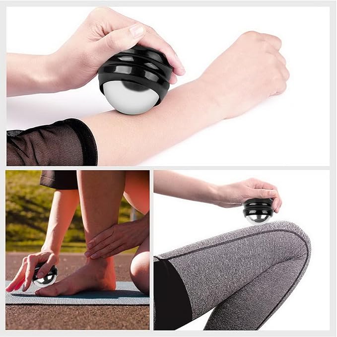 Cold Massage Roller Ball - Deep Tissue, Stiffness, 6 Hours Cold Therapy Manual Massage Ball, Joint Pain, Stress Relief, Suitable for Neck, Back, Shoulders, Arms, Legs, Thighs etc