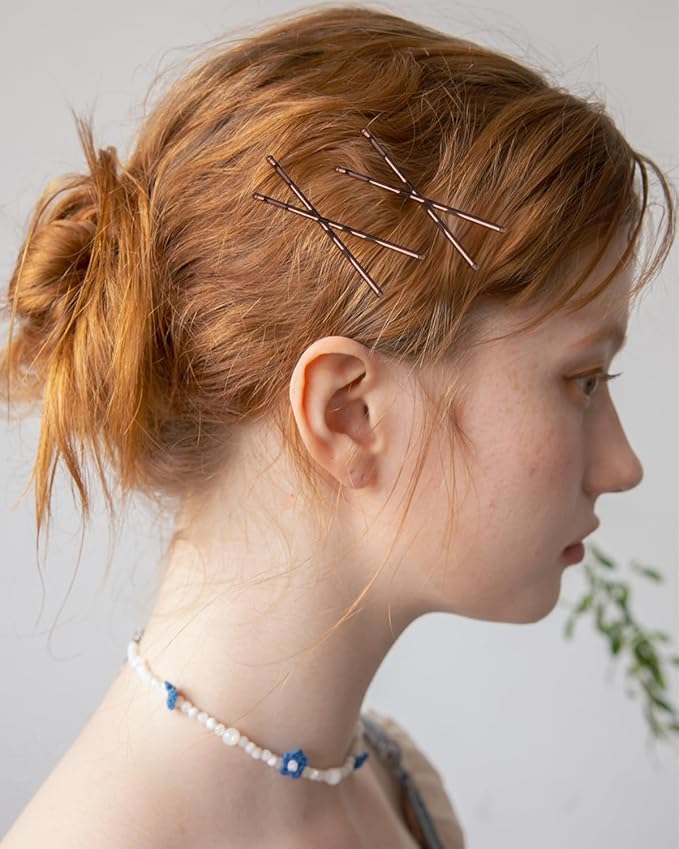 MAORULU Hair Bobby Pins with Cute Case, 250 CT Bobby Pins for Buns, Premium Hair Pins for Kids, Girls and Women, Great for All Hair Types (Variety Pack Brown)