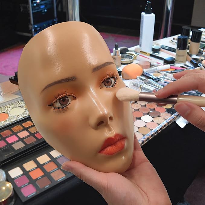 3D Makeup Practice Face,Reusable Makeup Mannequin Face