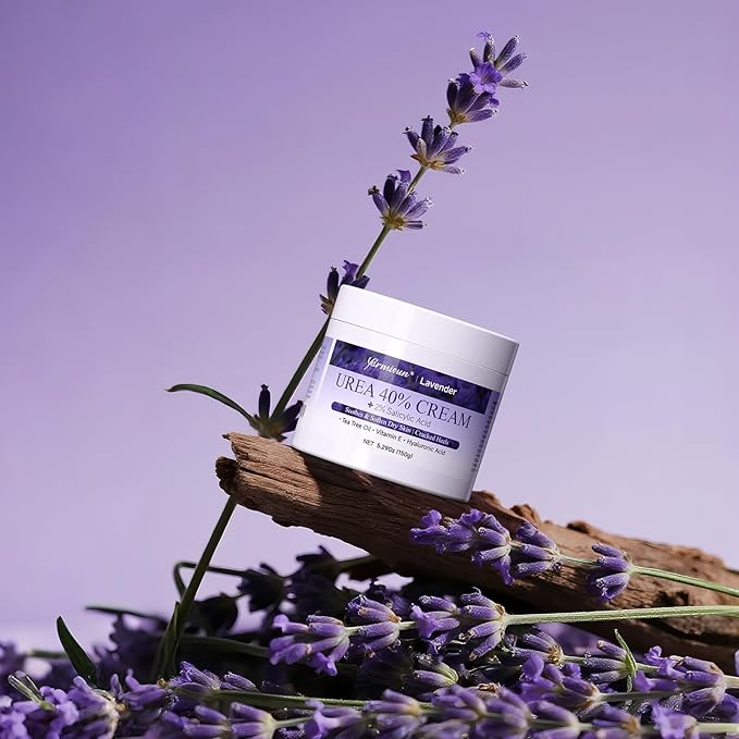 Urea Cream 40 Percent Foot Cream Maximum Strength with Hyaluronic for Dry Skin Cracked Heels Callus Remover