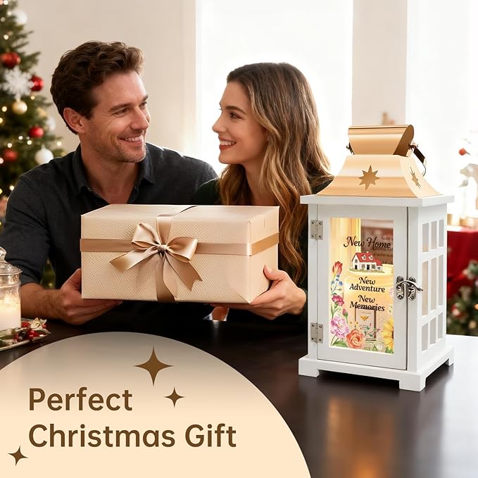 House Warming Gifts New Home Decor – Housewarming Gifts for Women, Men, Couple, New Homeowner - First Apartment Essentials, Candle Warmer Lamp Lantern with Timer