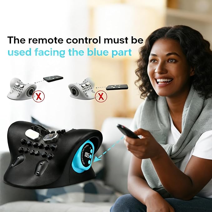 Z6 2026 3-in-1 Neck Shoulder Massager with Heat & Pulse, Deep Tissue Kneading Pillow, Remote Control, Portable Travel Neck Relaxer for Pain Relief in Office/Car/Home Use