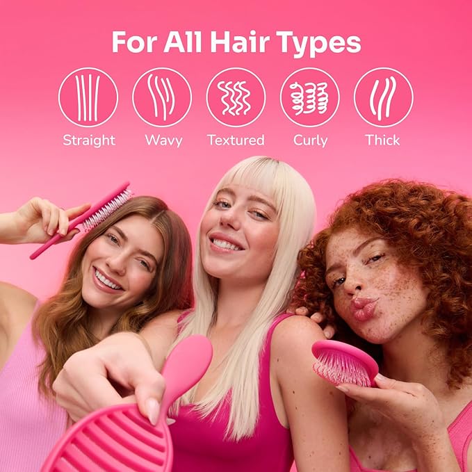 Wet Brush Original Detangler Hair Brush, Anna & Elsa (Disney Love), Ultra-Soft IntelliFlex Bristles, Detangling Bristles Glide Through Tangles (Wet Dry & Damaged Hair), Women & Men