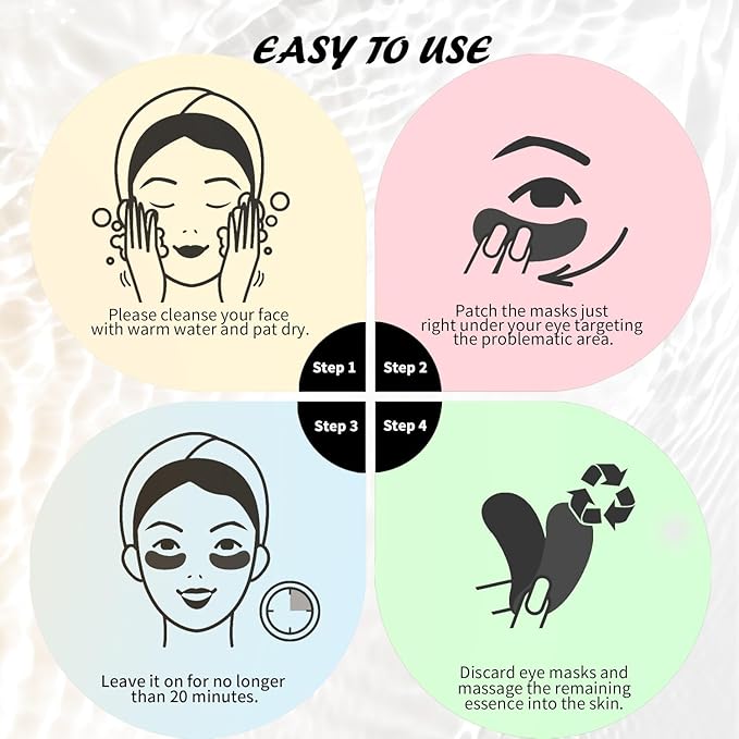 Maskiss Under Eye Patches Variety Pack (24 Pairs), Stocking Stuffers for Women, Eye Masks for Dark Circles Puffy Eyes With 8 Colors (3 Pairs/Color), Vegan Skin Care Gifts for Teen Girls