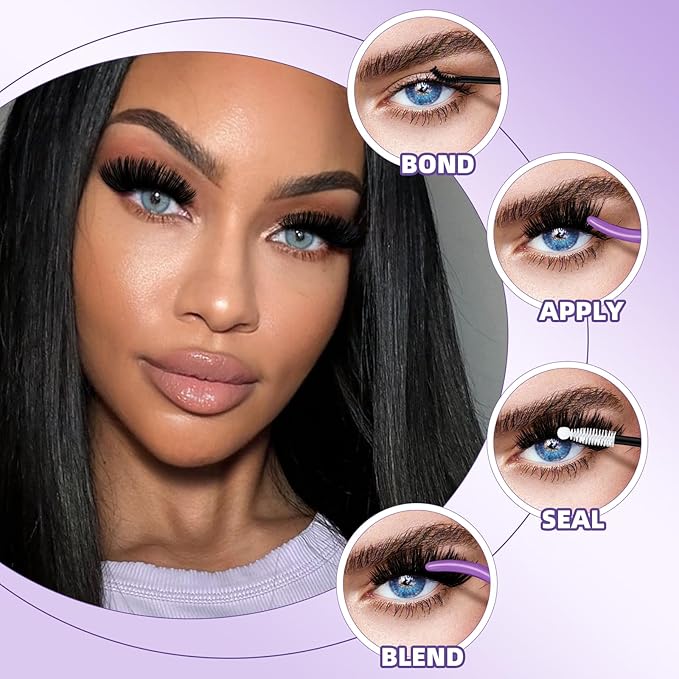 B&Q Fluffy Lash Clusters Thick 200D, Volume Eyelash Clusters 10-18mm, D Curl Cluster Eyelash Extensions, Supersoft Individual Lashes Wispy Cluster Lashes Dramatic Full Look Eyelash(200D)