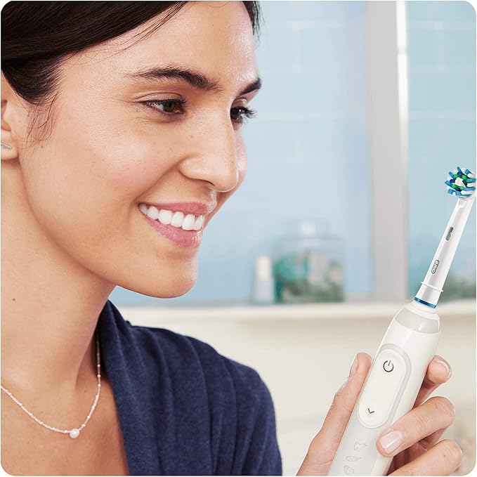Oral B Cross Action Electric Toothbrush Replacement Brush Heads Refill, 4Count